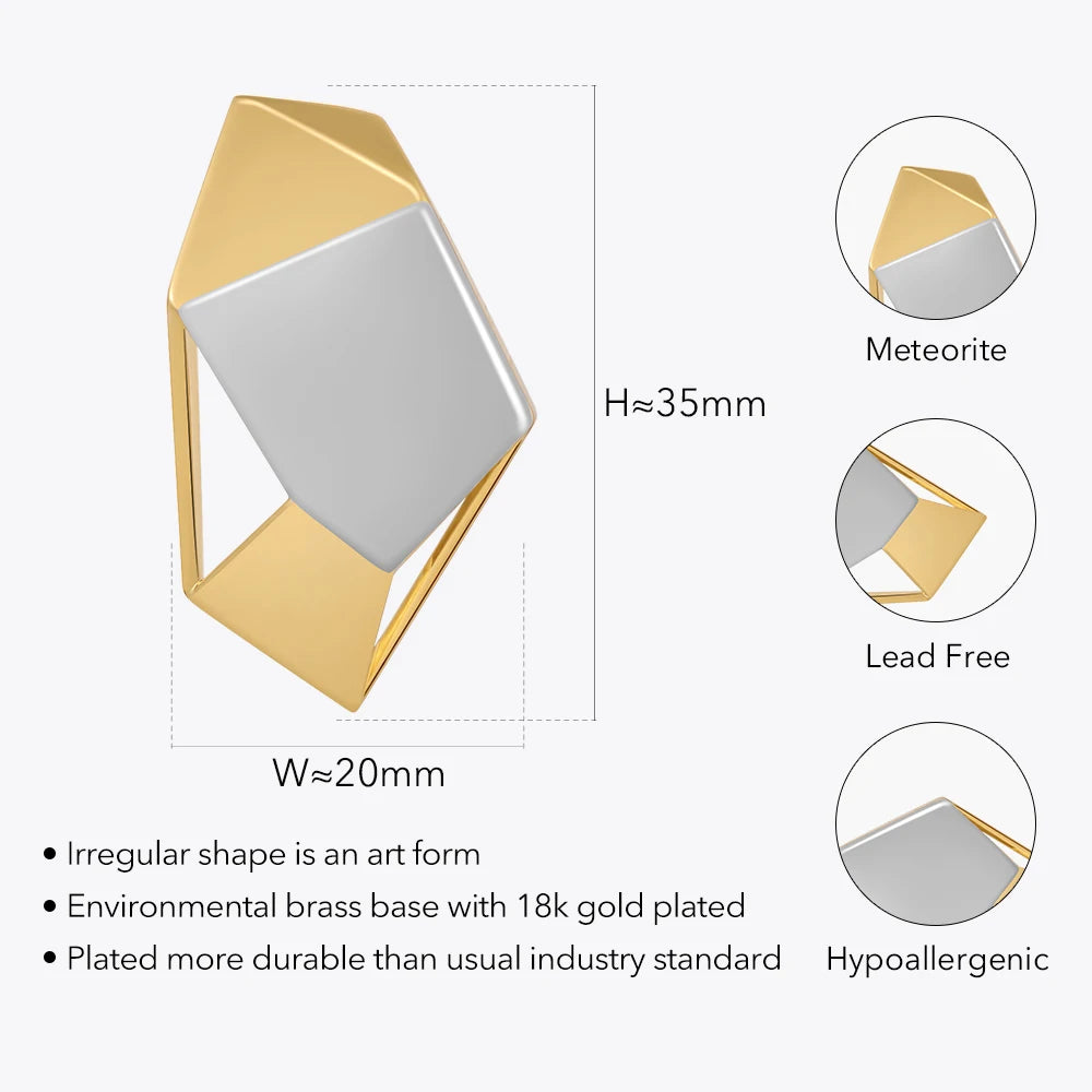 Prismatic Geometric Earring