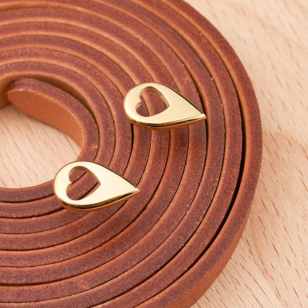 Droplet Heart Cutout Earrings
