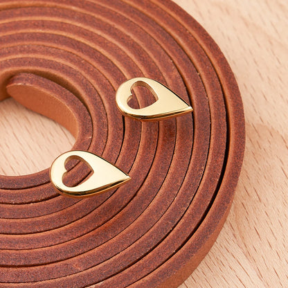 Droplet Heart Cutout Earrings
