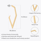 Lace Hook Geometric Earrings