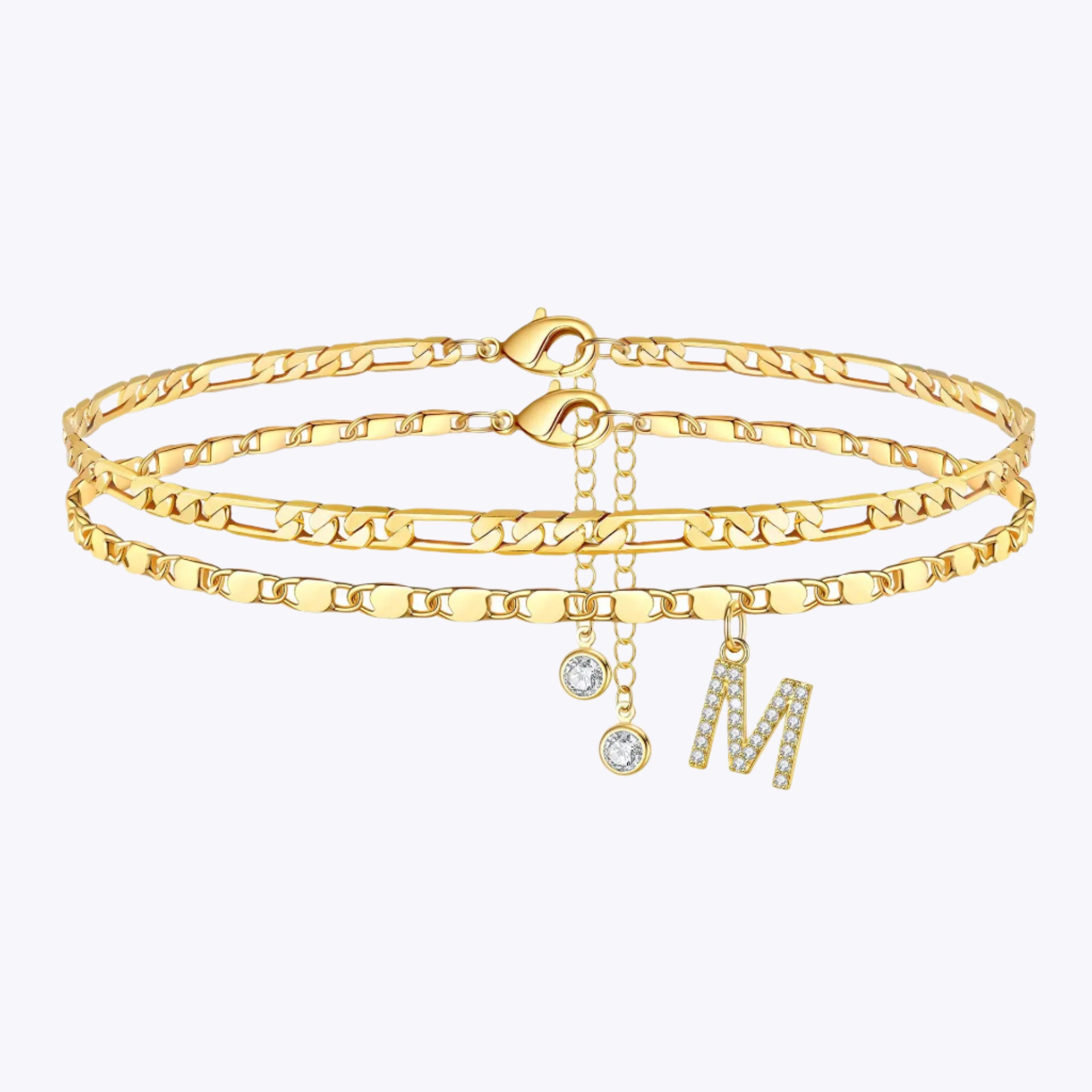 Initial Double Anklet