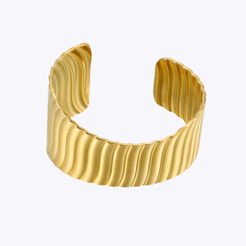 Wavy Stripe Cuff Bracelet