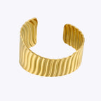 Wavy Stripe Cuff Bracelet