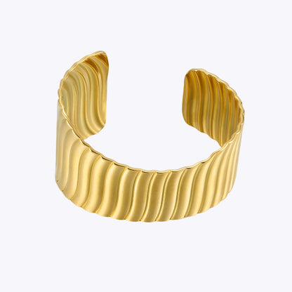 Wavy Stripe Cuff Bracelet