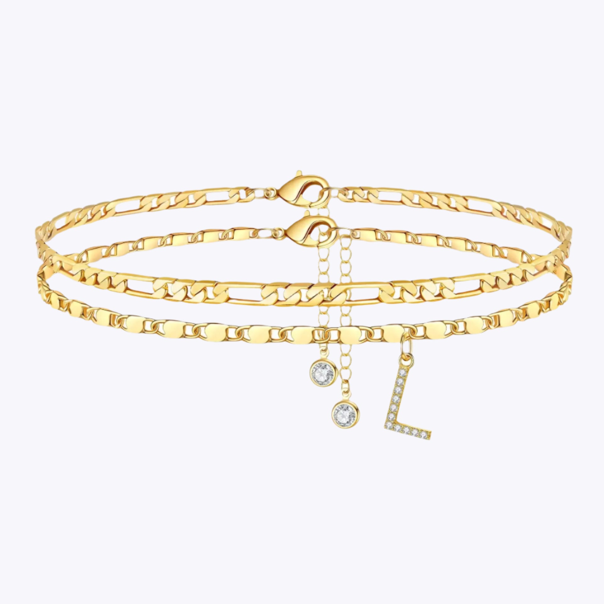 Initial Double Anklet