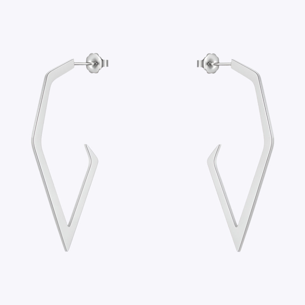 Lace Hook Geometric Earrings