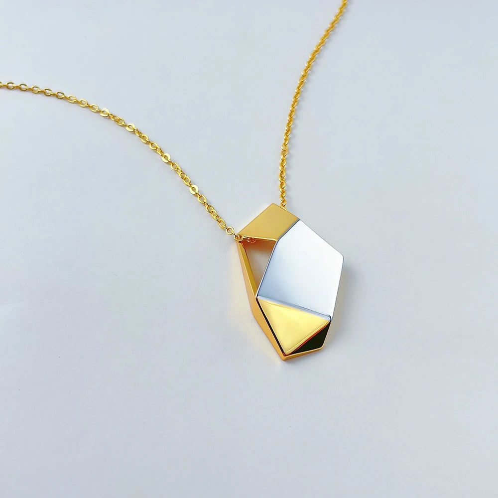 Meteorite Geometric Necklace