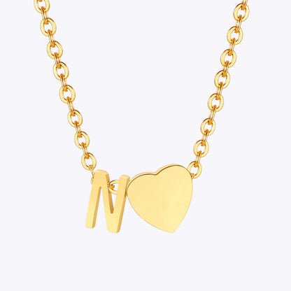 Heart Letter Necklace