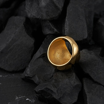 Jumbo Round Geometric Ring