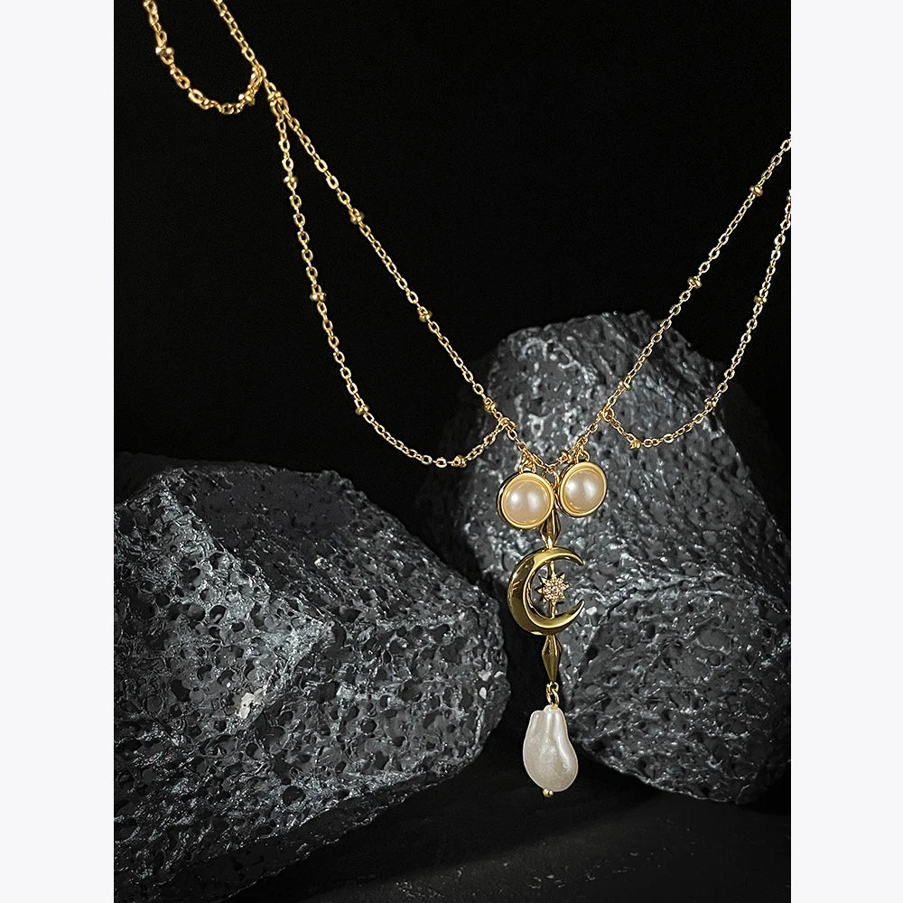 Moon Star Collar Necklace