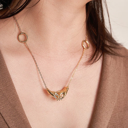 Human Hook Hand Necklace
