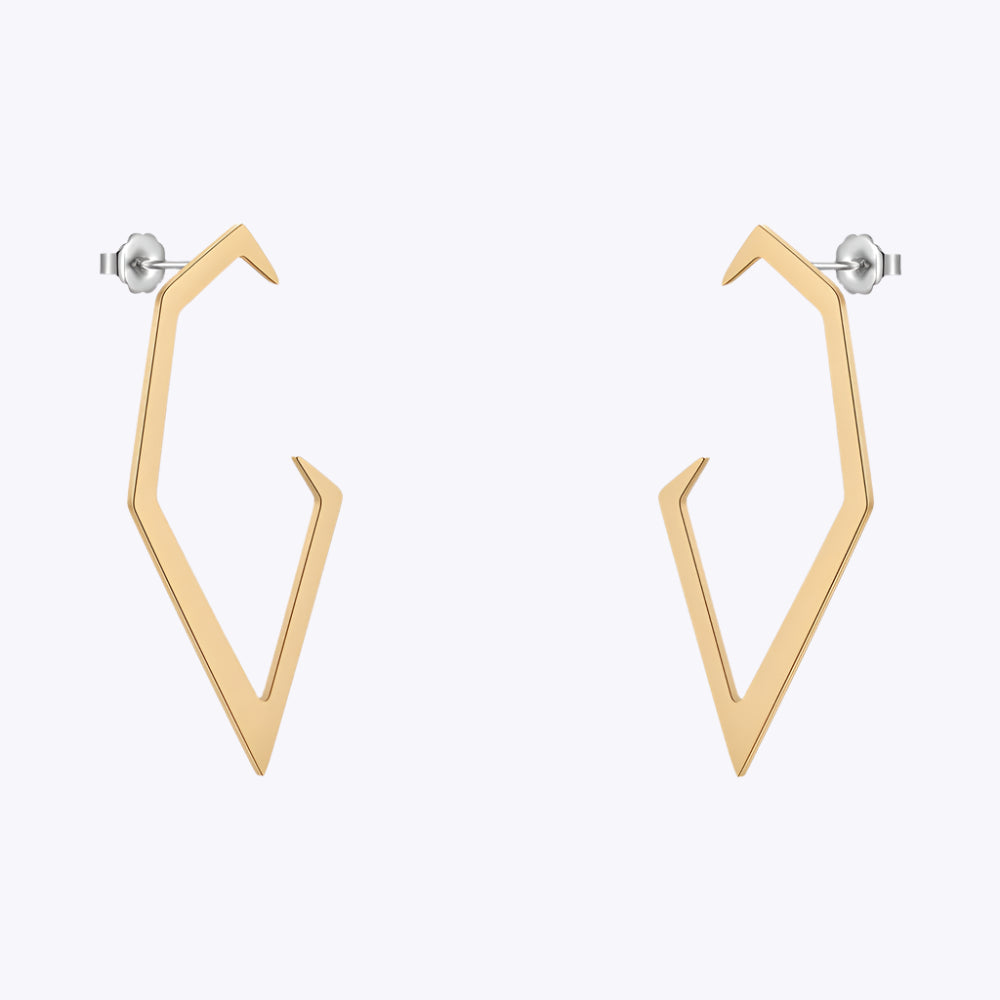 Lace Hook Geometric Earrings