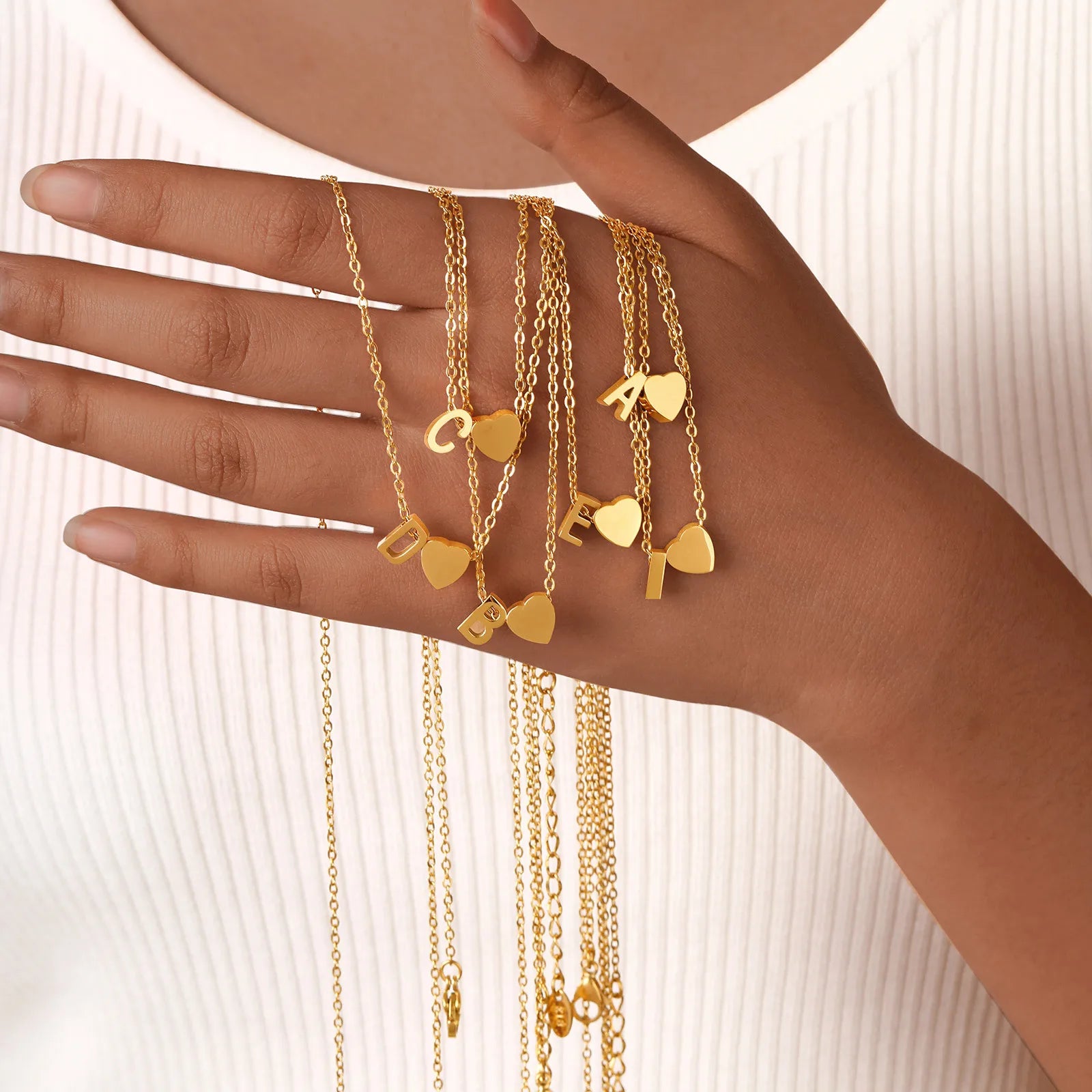 Heart Letter Necklace