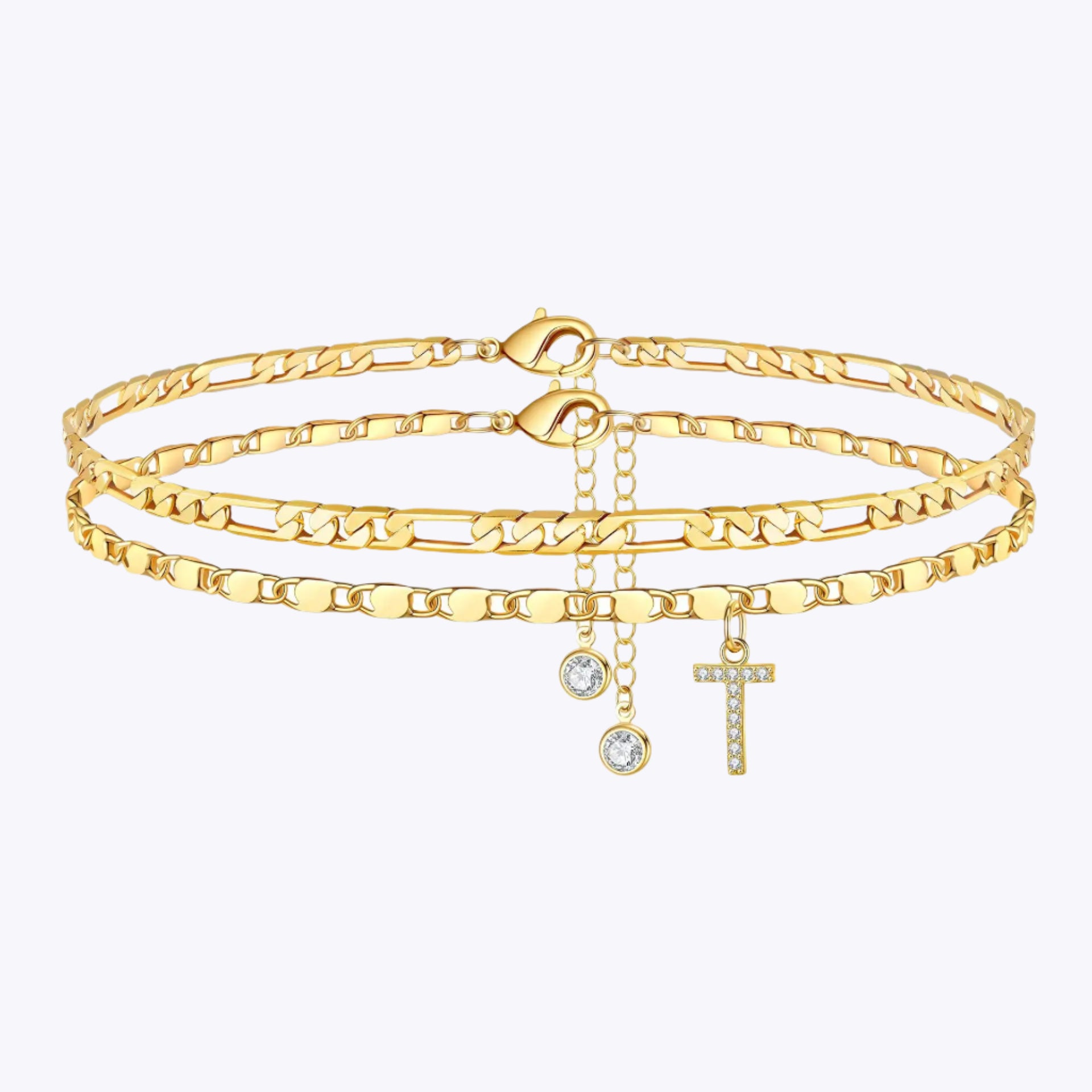 Initial Double Anklet