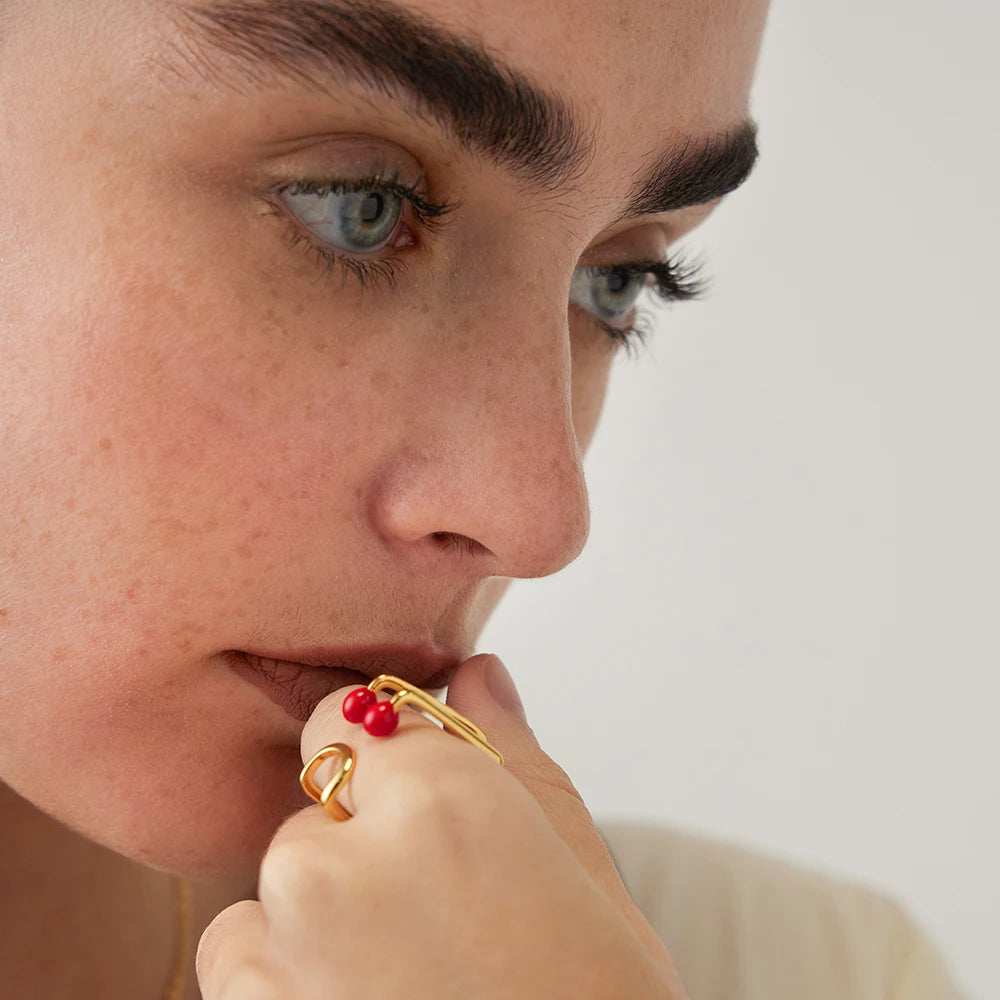 Red Matchstick Ring