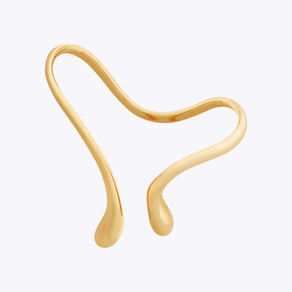 Water Open Palm Punk Bangle