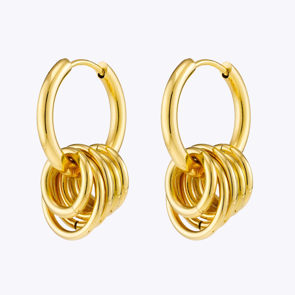 Small Ring Hoop Earrings