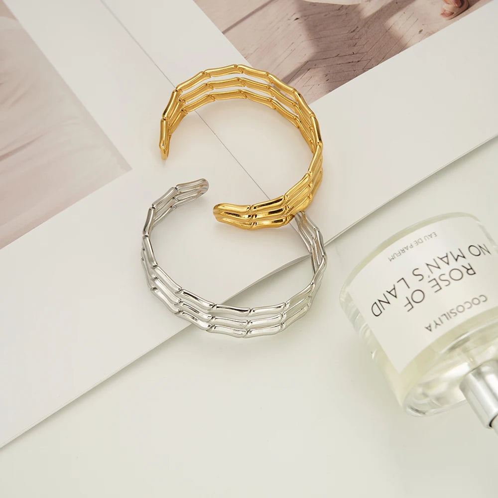 Bamboo Open Bangle
