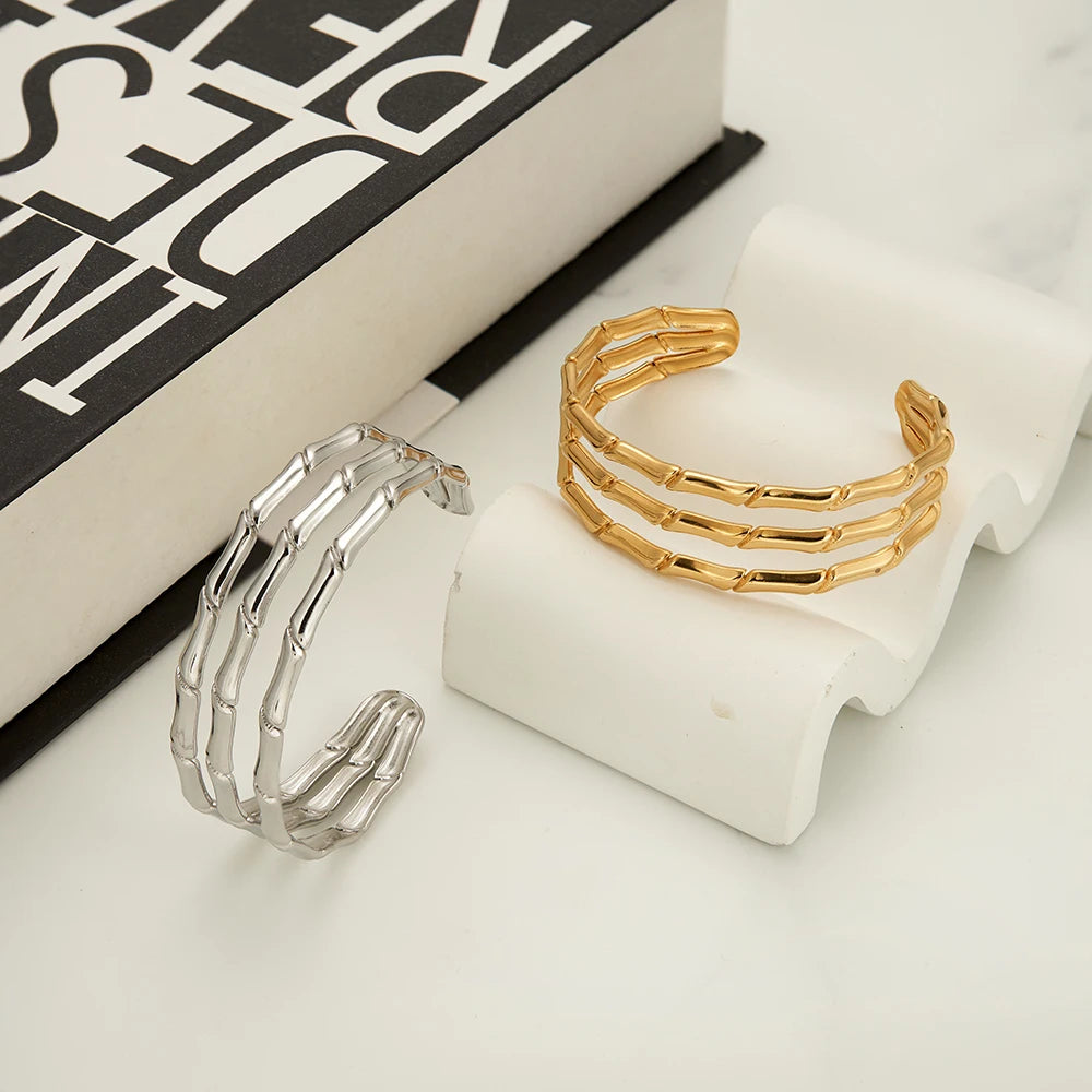 Bamboo Open Bangle