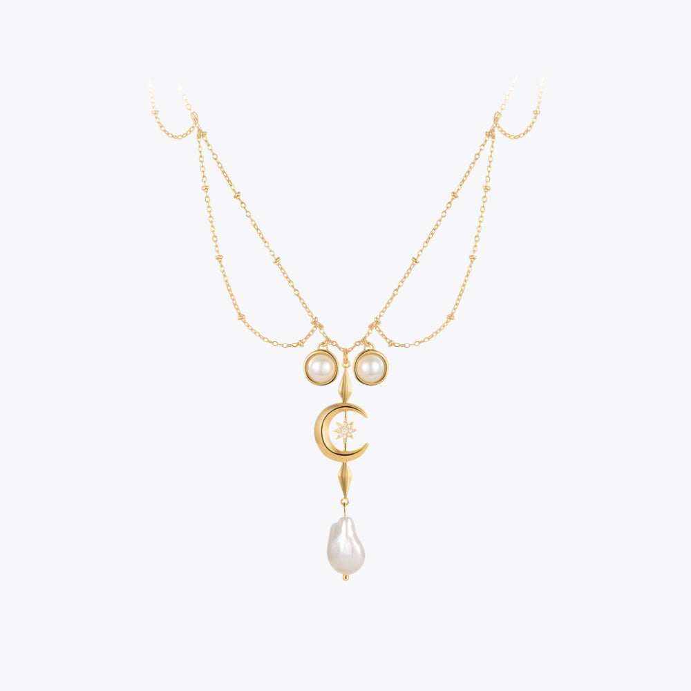 Moon Star Collar Necklace