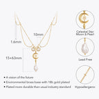 Moon Star Collar Necklace