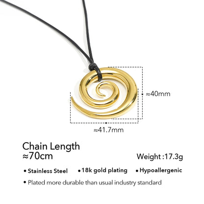 Spiral Coil Pendant