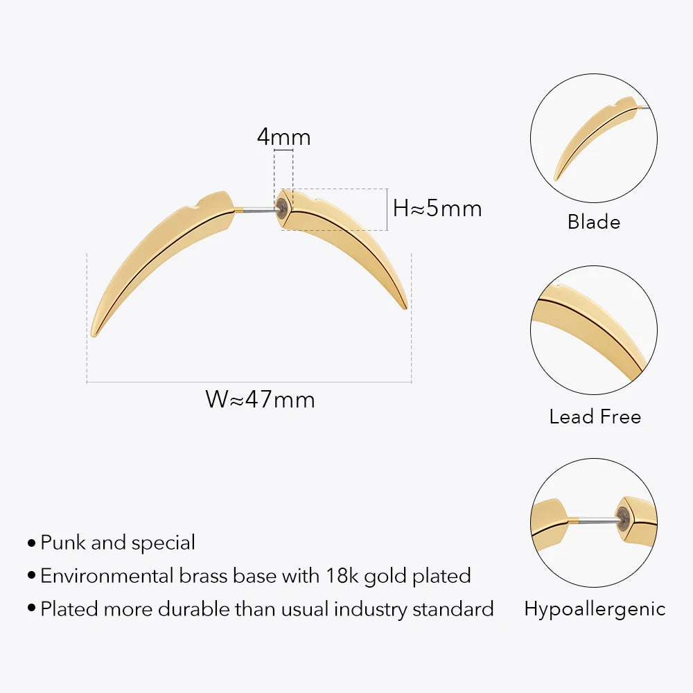 Bladewing Punk Earrings