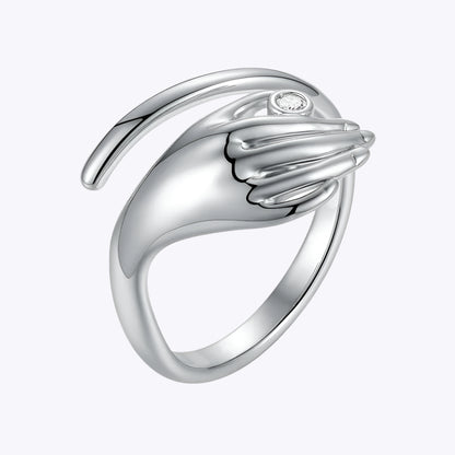 Human Hand Wrap Ring