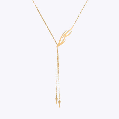 Fire Drop Punk Necklace