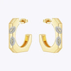 Polygonal Stud Earrings