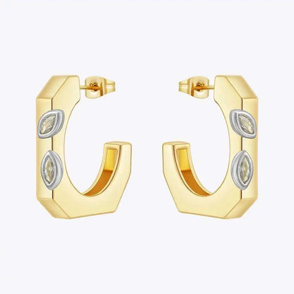 Polygonal Stud Earrings