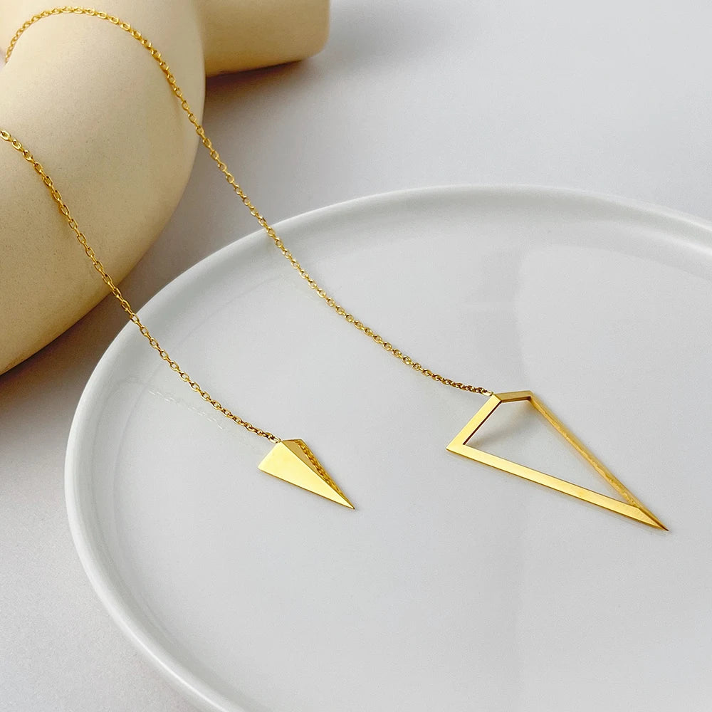 Triangle Geometric Necklace