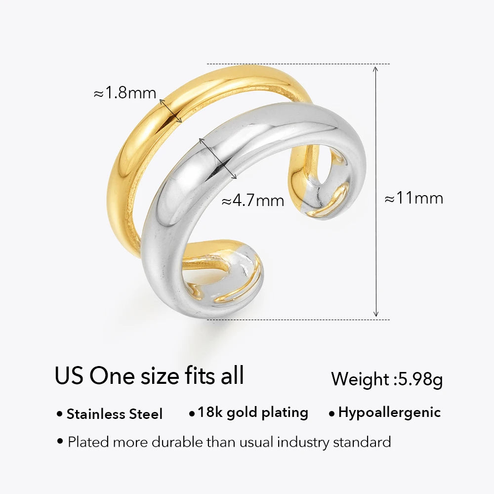Curved Round Rings