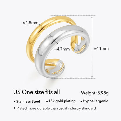 Curved Round Rings