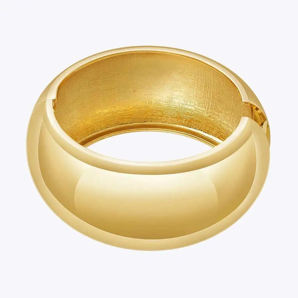 Hollow Curved Bangle Bracelet