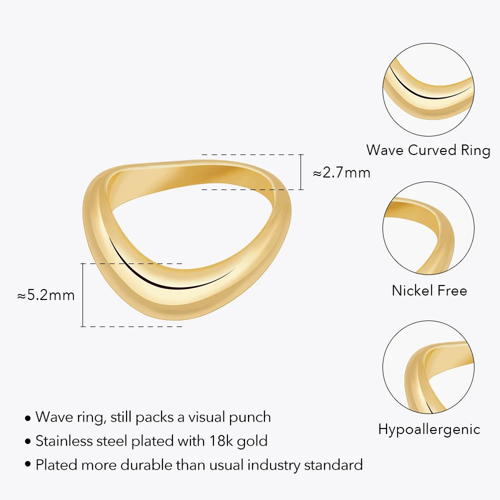 Wave Blob Ring
