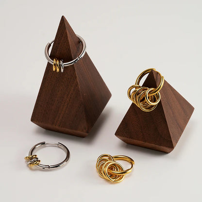 Small Ring Hoop Earrings