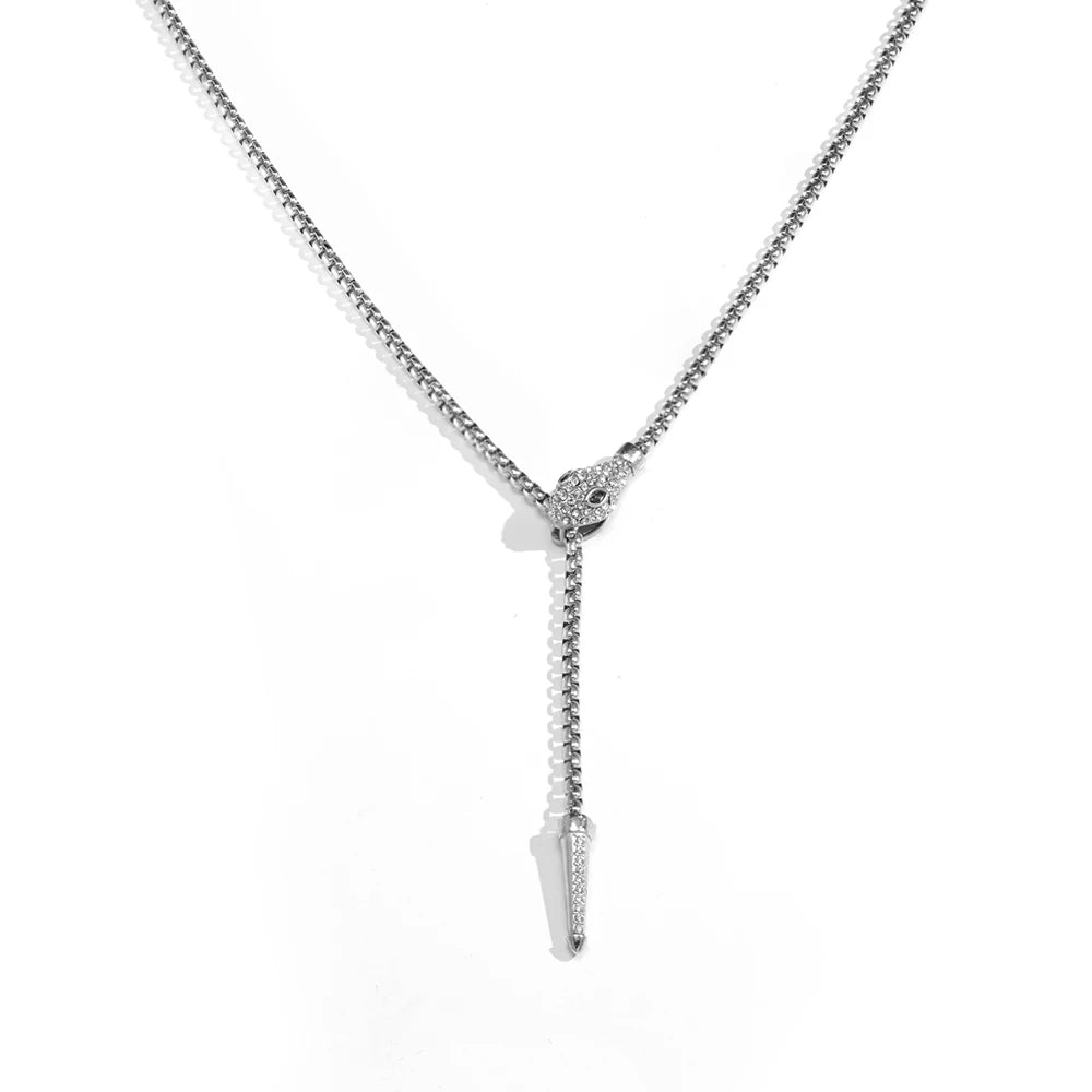 Snake Head Chain Necklace