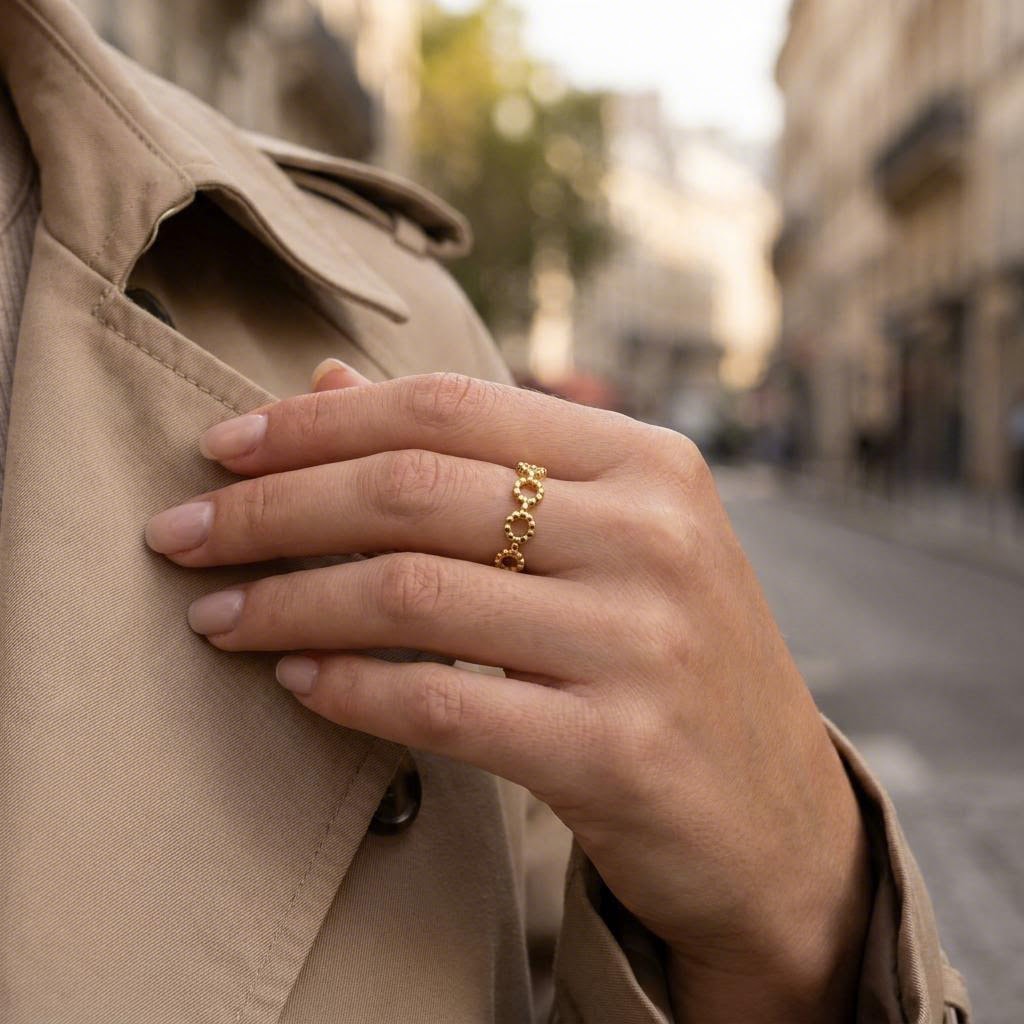 Beaded Loop Ring lifestyle photo