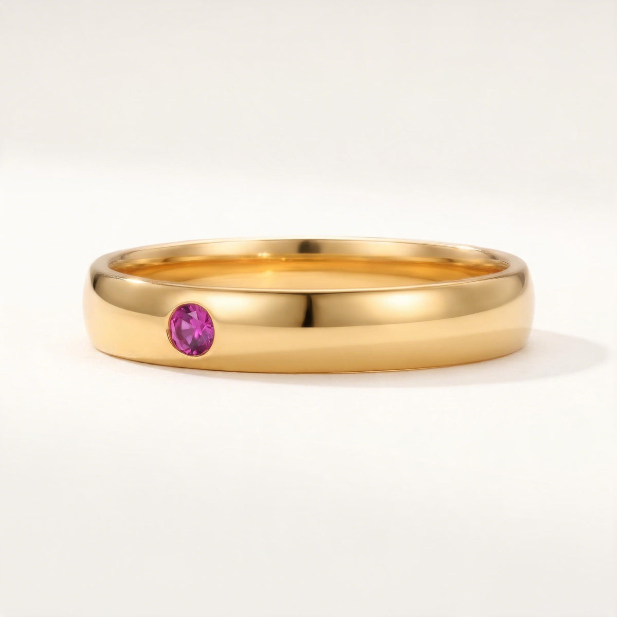 Birthstone Name Ring in gold