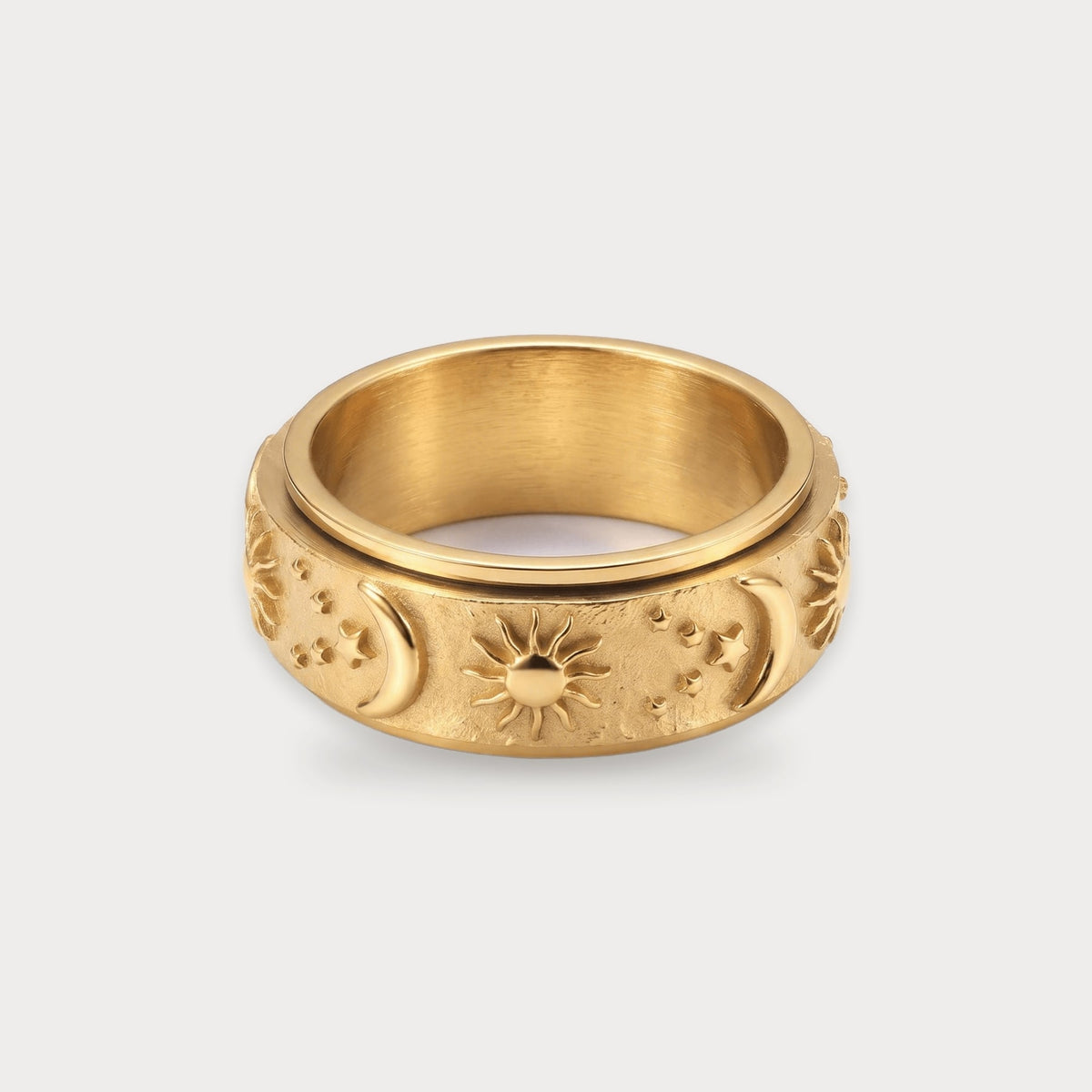 Celestial Stainless Ring in gold