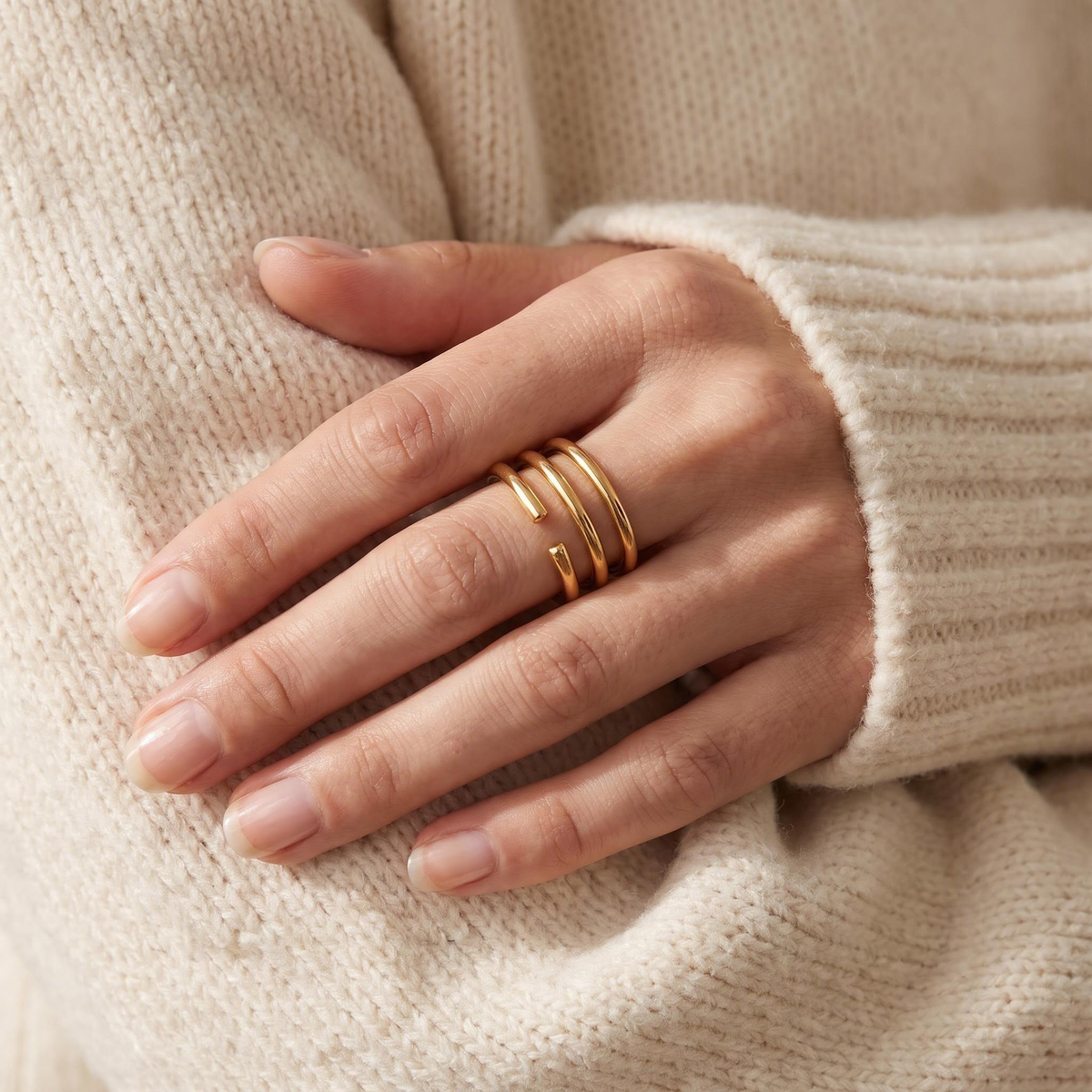 Coil Wrap Ring lifestyle photo