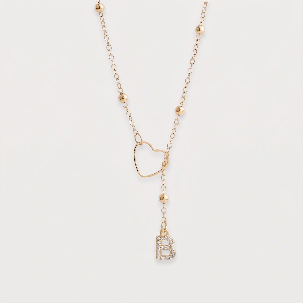 Letter B · gold