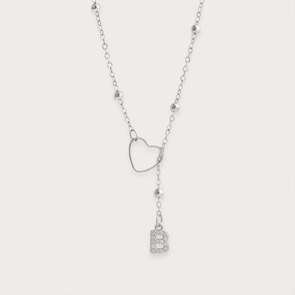 Letter B · silver