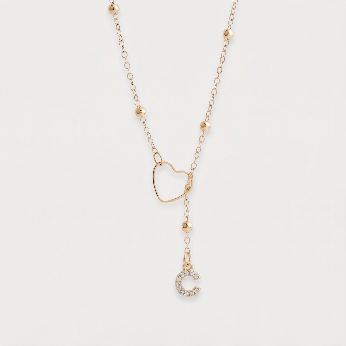 Letter C · gold