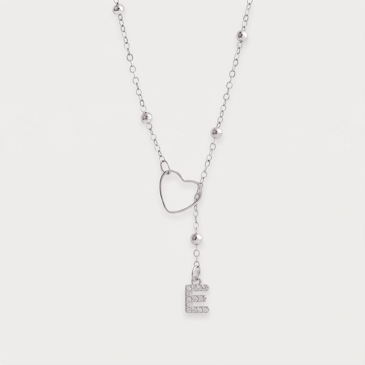 Letter E · silver