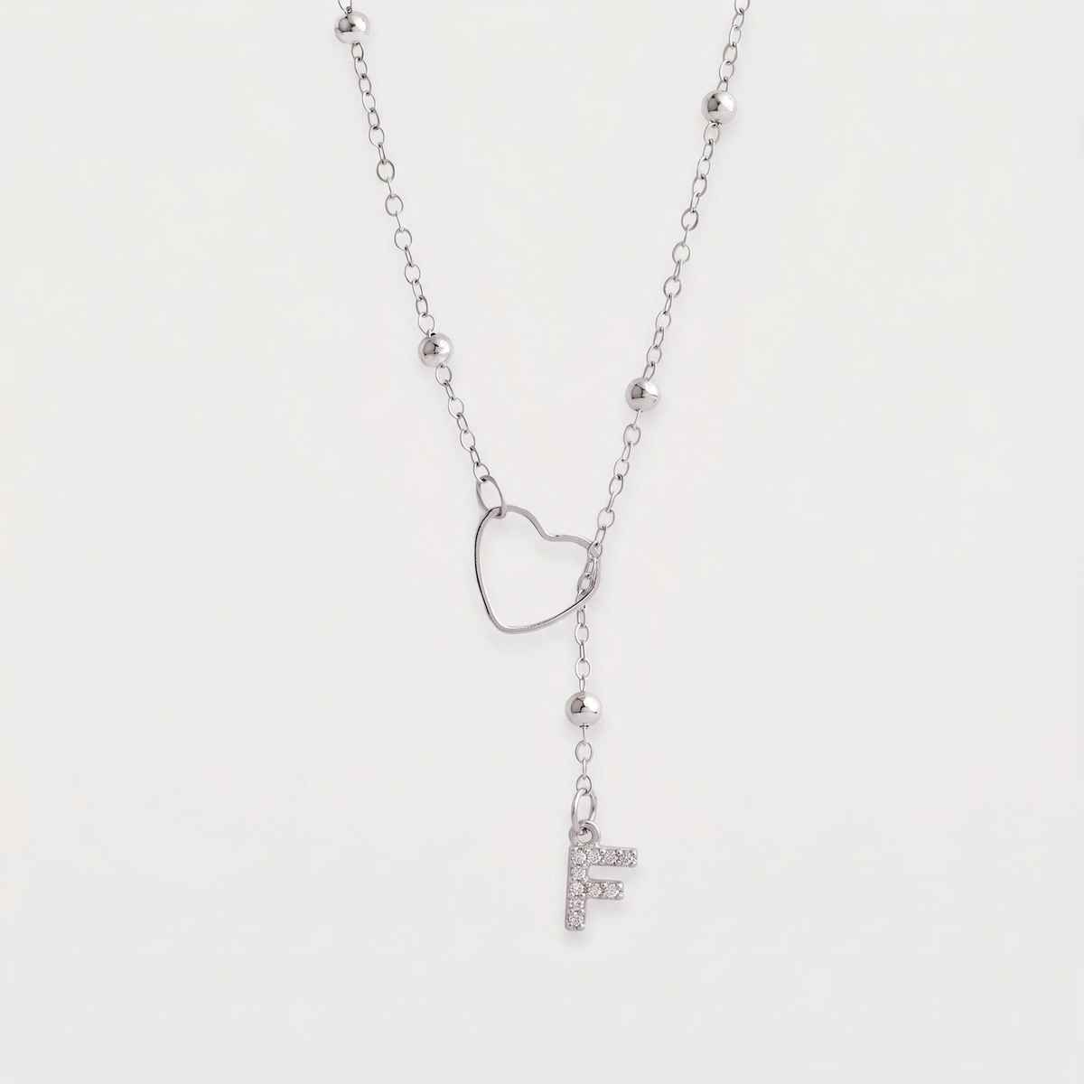 Letter F · silver