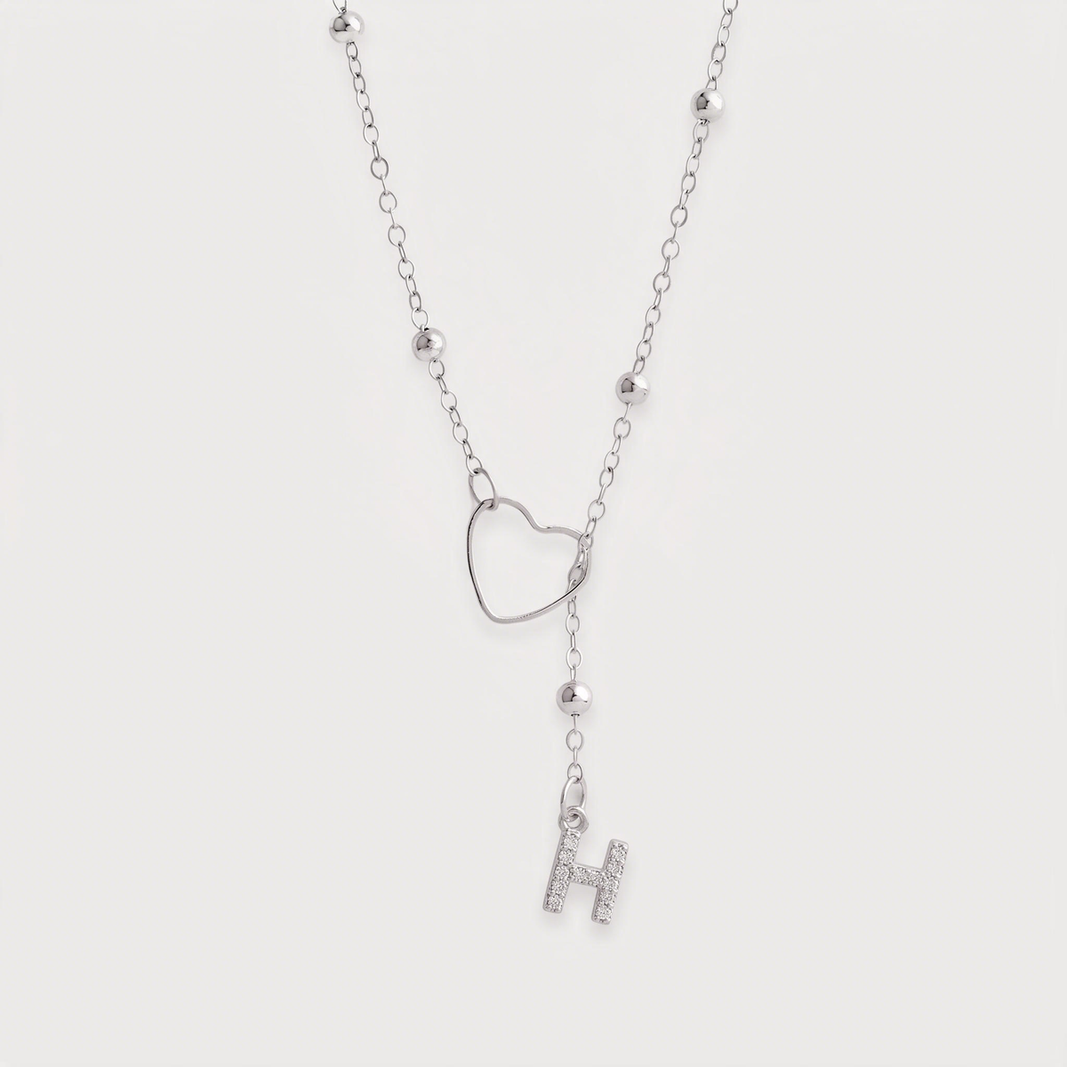 Letter H · silver