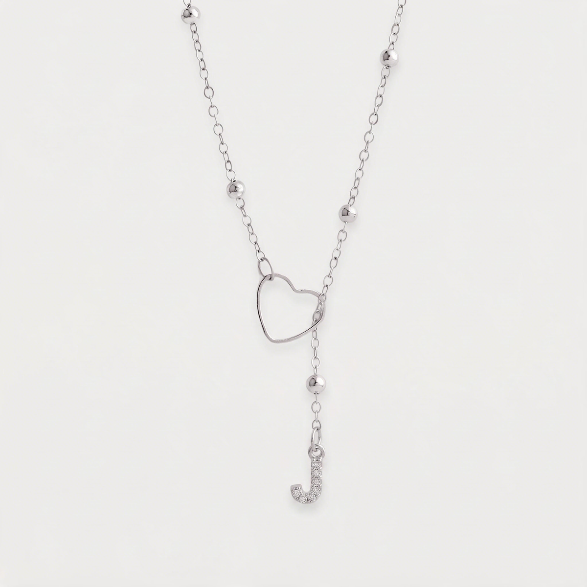 Letter J · silver