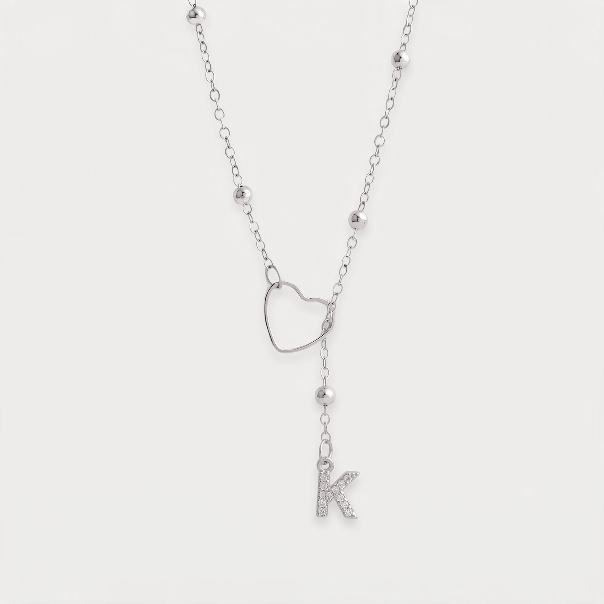 Letter K · silver